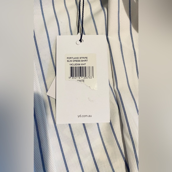 YD - Portland stripe slim dress shirt - Brand new / size Large - Picture 5 of 8